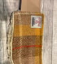 Harris Tweed Headband Yellow Brown Checked Tweed