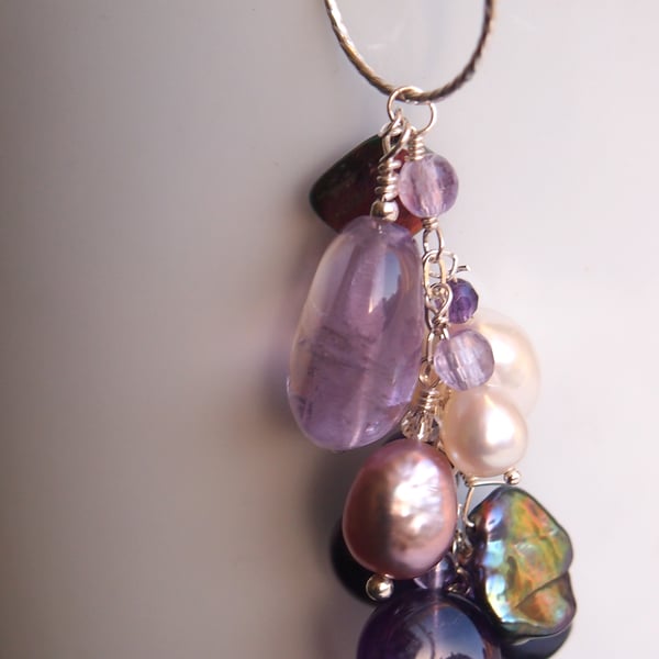 Amethyst Cornucopia pendant for Sonia