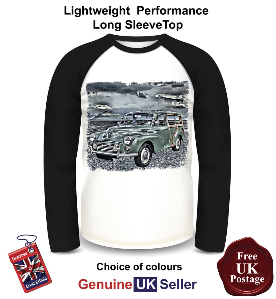 Morris Traveller, Morris Traveller Mens Long sleeve Top, Morris Mens T Shirt,