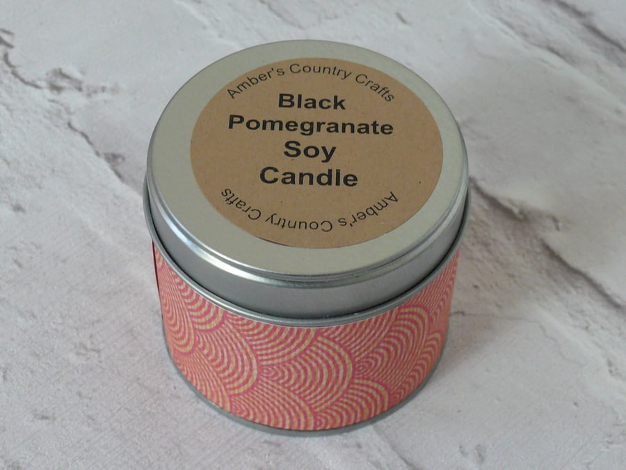 Black Pomegranate Candle
