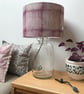 Hand Printed Organic Cotton Cushion - FOLKI - Raspberry Pink - Image 6