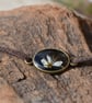 Adjustable Resin Bracelet with Real Blackthorn Flower, Waxed Cotton Cord - Image 2