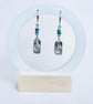 Sterling Silver Jasper Spiral Tablet Earrings - Gift Box - Stunning - Image 1