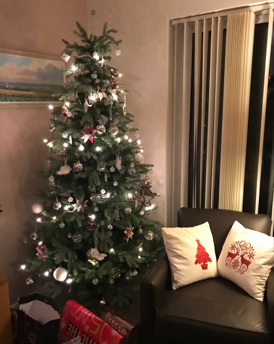 Christmas Glitter Cushions covers only, Christmas decor, Cushion cover only,