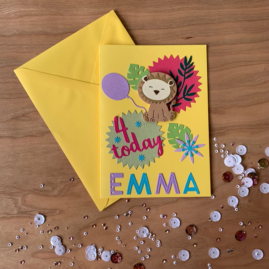 Handmade Personalised Child’s Birthday Card