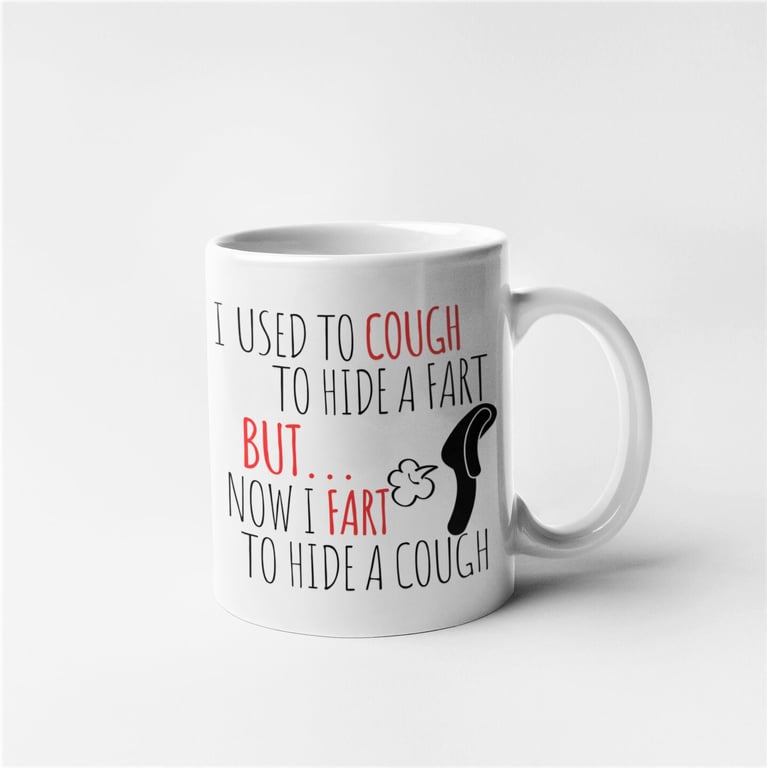 Social Distancing Fart Cough Lockdown Isolating Mug Funny Novelty Hilarious 