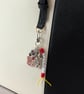 'Knitwit' Bag Charm, keyring, knitting, yarn, beaded bag charm - Image 4
