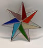 Stained glass 7-point rainbow star - Image 8