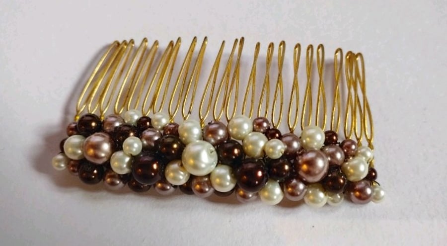 Autumn hair comb, hair accessory 