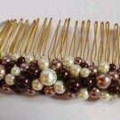Autumn hair comb, hair accessory 