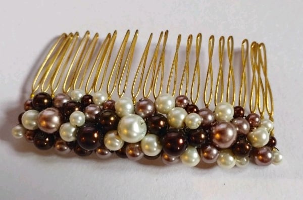 Autumn hair comb, hair accessory 