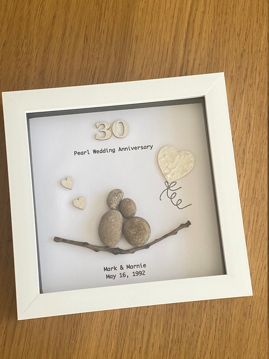 Pearl Wedding Anniversary, 30th Wedding Anniversary Gift, Wedding Anniversary Pe