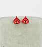 Titanium studs Flatwoods monster stud earrings - Acrylic hypoallergenic cryptid - Image 4