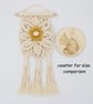 Macrame flower wall hanging - Image 3