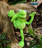 Carmelo Handmade Poseable Green Frog Plush Collectable Frog Friend Plant a Tree - Image 2