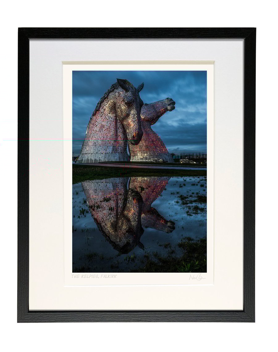 The Kelpies Falkirk Scotland - A3 (40x50cm) Framed Print