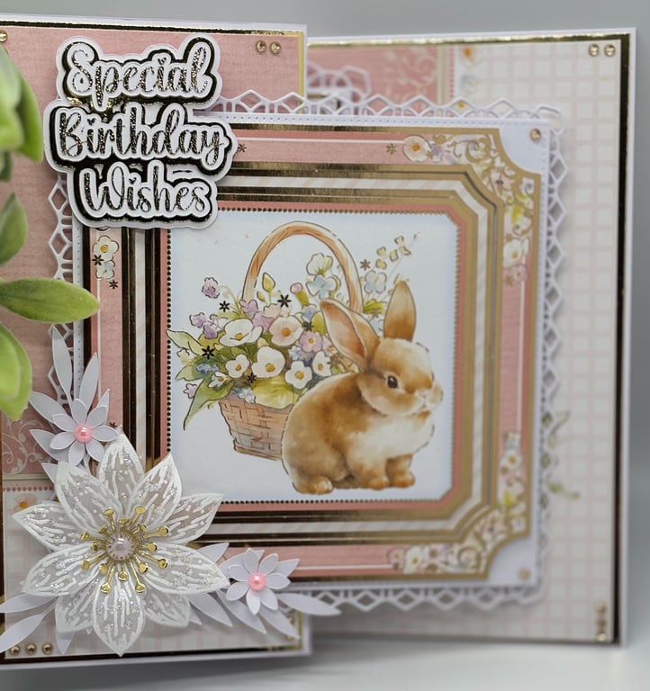 Personalised Luxury Z-Fold Birthday card