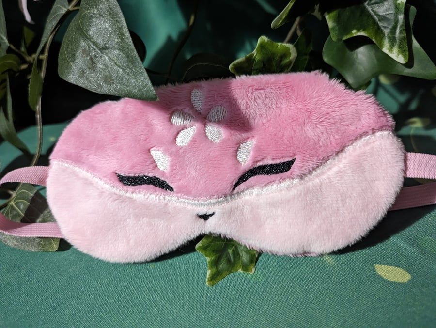 Pink fox, Yae Miko inspired sleep mask (Made to order)