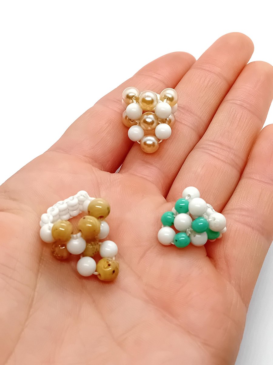 Chunky triangular beaded dreadlock beads