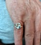 Sterling Silver Pebble Coastal Ring - Water Cast - Unisex - Engagement - Image 5