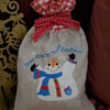 Christmas Gift bag Chasing Snowflakes
