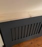 Painted Radiator cover with solid wooden top large  - Image 4