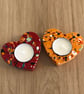 SPLATTER CERAMIC HEART TEALIGHT HOLDER - Image 3