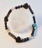 Hematite Heart Bracelet With Swarovski Crystals - Handmade In Devon - Image 6