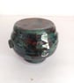 Pottery hand made turquiose bud vase, Small ceramic turquoise green bud vase - Image 3