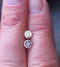 Sterling silver star burst stud earrings, Small earring studs - Image 9