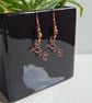 Natural Tigers Eye & Copper Dangle LOVE  Earrings Gift Crystal Jewellery Jewelry - Image 7