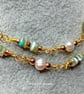 Pearl & Horseshoe Crab Shell Necklace - Image 3