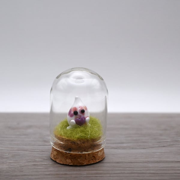 small glass wisp keepsake figure