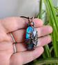 Natural Blue Labradorite & Copper Tree of Life Pendant Gift Crystal Jewellery  - Image 6