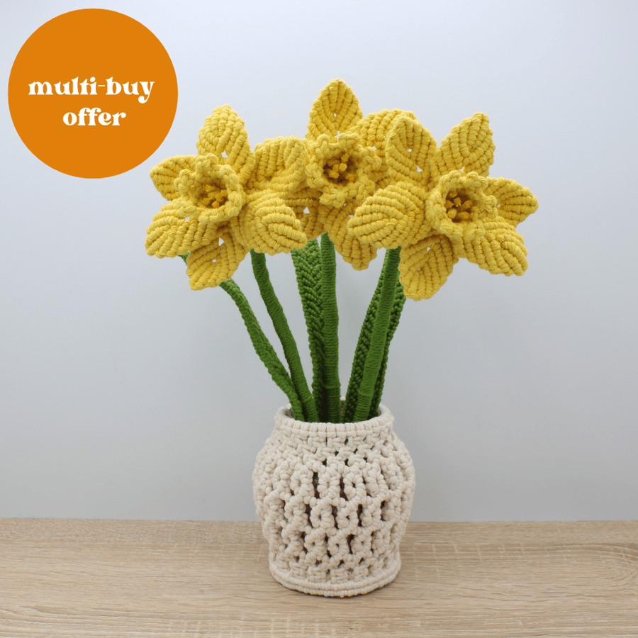 macrame daffodils multi buy offer