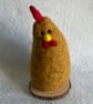 Needle felted brown chicken ornament - Image 2