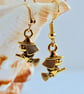 Halloween Witch On Broomstick Earrings Trick Or Treat Jewellery Free UK Delivery