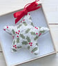HOLLY STAR CHRISTMAS DECORATION - Image 2