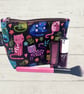 Cosmetic bags colourful cats