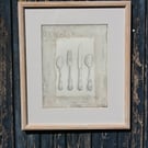 Cutlery original watercolour painting