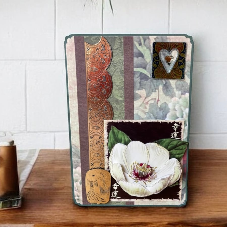 Blank Japanese Inspired Greetings Card for any Occasion 