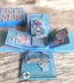 Handcrafted Coastal Explosion Box Card - Handmade Coastal Keepsake Gift