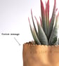 Leather planter (free artificial plant) - Image 6