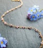 Pink Sapphire 14k Gold Filled Rosary Bracelet - Image 1