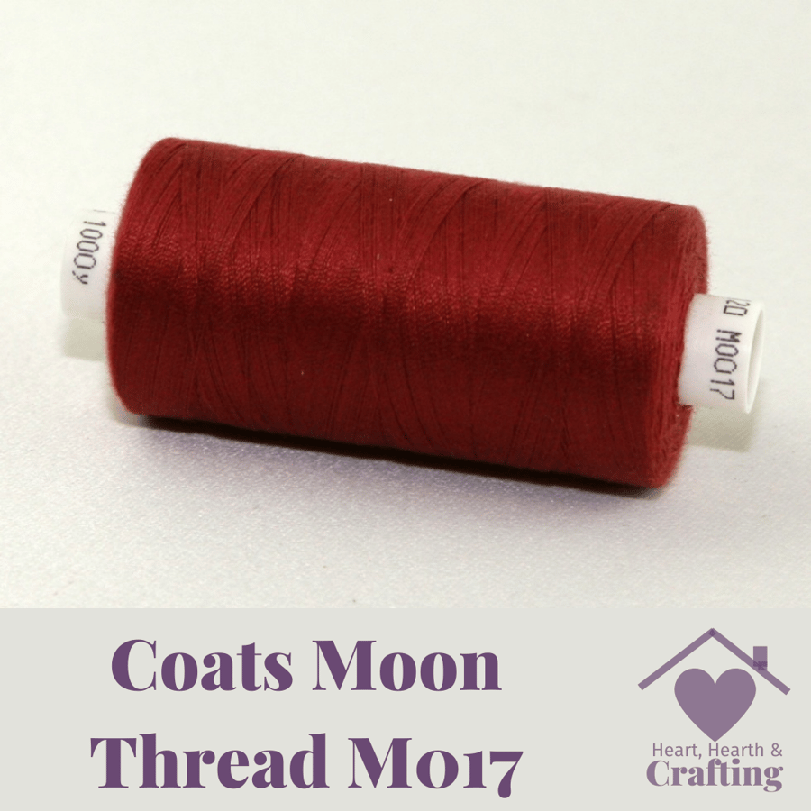 Sewing Thread Coats Moon Polyester – Red M017