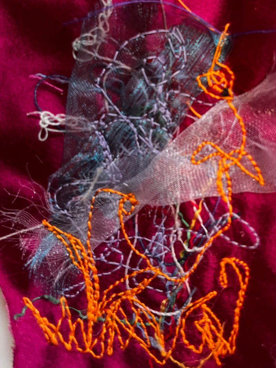 Unique free-motion embroidery