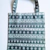 Xmas gift bag, Scandi design, gifts, 100% cotton bag, Christmas gift bag