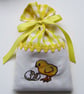 Embroidered Easter Chick Lavender Sachet - Image 1