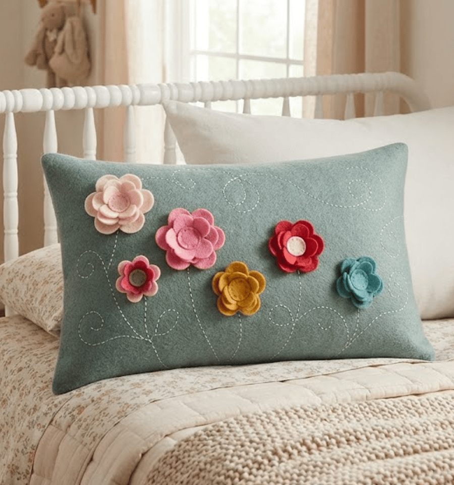 Cushion Girls Bedroom - Floral Theme - Boho Style - Home Decorations