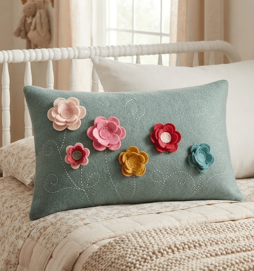 Cushion Girls Bedroom - Floral Theme - Boho Style - Home Decorations
